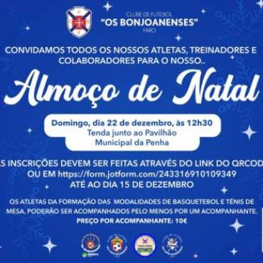 Inscrição no Almoço de Natal 2024