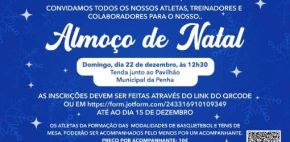 Inscrição no Almoço de Natal 2024