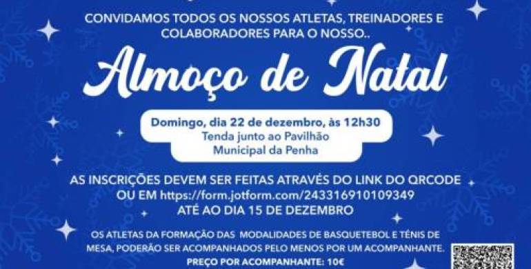 Inscrição no Almoço de Natal 2024